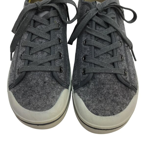 Keen Elsa LiteGray Wool Felt Sneakers Lace Up Casual Comfy Eco-Friendly Shoes - Picture 3 of 13